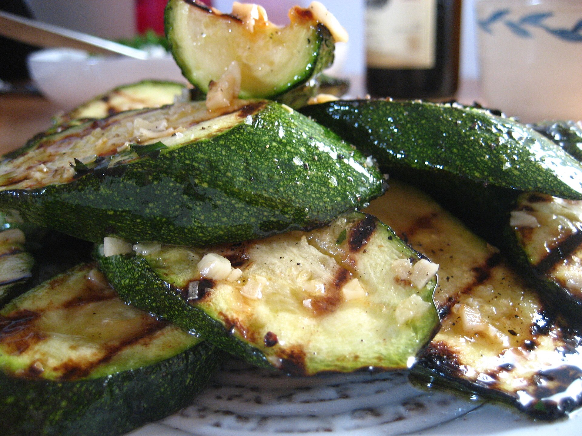 Grilled zucchini